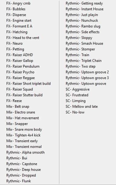 Xfer LFO Tool Presets